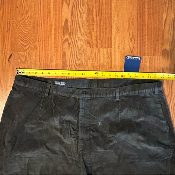 NEW Lands' End Plus Sz 26 Corduroy Pant Cotton Blend Dark Gray Pockets High Rise - Picture 7 of 10